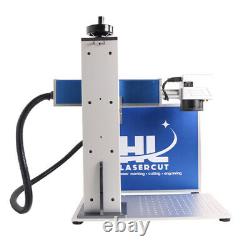 MAX 30W Fiber Laser Marking Machine 110x110mm Metal Engrave with Rotary Axis