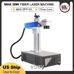 MAX 30W Fiber Laser Marking Machine 175x175mm Lens Metal Marking JCZ EZCAD2