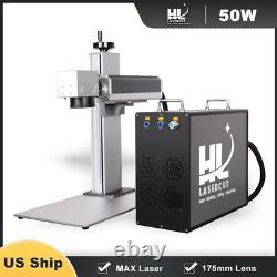 MAX 50W Fiber Laser Marking Machine Laser Engraver For Metal & Non-Metal Red Dot