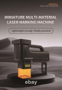 MCWlaser 10W Handheld Laser Marking Machine Portable Fiber Laser Engraver