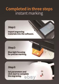 MCWlaser 10W Handheld Laser Marking Machine Portable Fiber Laser Engraver