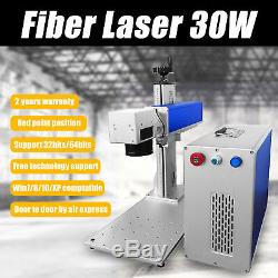 MCWlaser 30W Fiber Laser Marking Machine Engraving Steel Metal CE/FDA Express