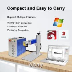 MCWlaser 50W RAYCUS Fiber Laser Marking Engraver Machine Laser Metal Engraving
