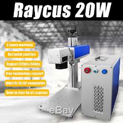 MCWlaser Raycus 20W Fiber Laser Marking Machine Engraving Metal & Rotary FDA CE