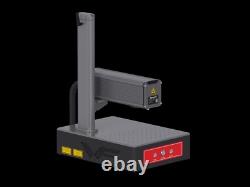 MINI Fiber Laser Engraver Metal Steel Marking Etching Machine Electric Lift 20W