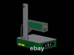 MINI Fiber Laser Engraver Metal Steel Marking Etching Machine Electric Lift 20W
