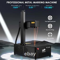 MONPORT 20W Fiber Laser Engraver + Rotary Axis Metal Marking Electric Lifting