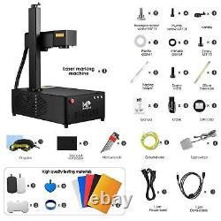 MONPORT 20W Fiber Laser Engraver + Rotary Axis Metal Marking Electric Lifting