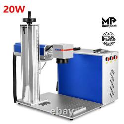 MONPORT 20W Raycus Fiber Laser Marking Engraver Machine Galvo-tech & EzCad2