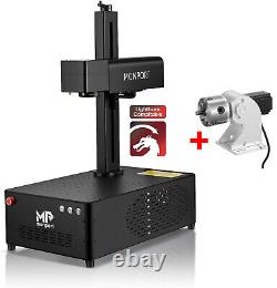 MONPORT 30W JPT MOPA Fiber Laser Engraver Color Marking Electric Lift + Rotary