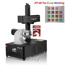 MONPORT 30W JPT MOPA Fiber Laser Engraver & Rotary, Electric Lift Color Marking