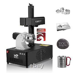 MONPORT Fiber Laser Engraver LightBurn with Rotary Axis Electric Lifting 50W GP