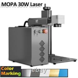 MONPORT Gpro Mopa 30W Fiber Laser Engraver 7x7in Color Marking for Metal Steel