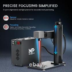 MONPORT Gpro Mopa 30W Fiber Laser Engraver 7x7in Color Marking for Metal Steel