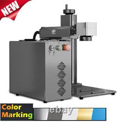 MOPA 60W Fiber Laser Engraver &Rotary Axis Metal Stone Marking Machine MONPORT