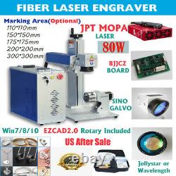 MOPA JPT M7 80W Fiber Laser Marking Machine Deep Engraving Cutting Color Marking