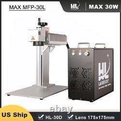 Max 30W Fiber Laser Marking Machine Engraving Engraver for Metals 175x175 EzCad2