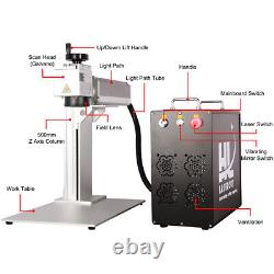 Max 30W Fiber Laser Marking Machine Engraving Equipment Metals Engraver EzCad2