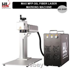 Max 30W Fiber Laser Marking Machine Metal Engraver 175x175mm Lens EzCad2 US Ship