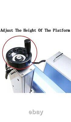 Max 30w Fiber Laser Marking Machine Metal & Plastic Rotary Axis + 2 Lenses