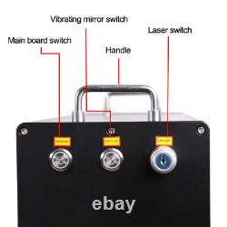 Max 50W Fiber Laser Marking Engraving Machine Metal Engraver with 80mm Rotary