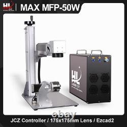 Max 50W Fiber Laser Marking Machine Engraving Equipment Metal Engraver EzCad2 US