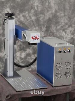 Max 50w Fiber Laser Marking Machine Original Bjjcz + Rotary Axis & 2 Lenses