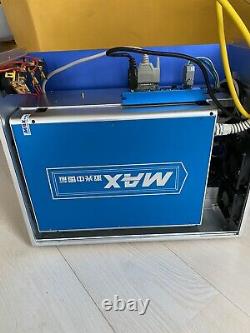 Max 50w Fiber Laser Marking Machine Q-switched, Bjjcz + Rotary Axis & 2 Lenses