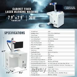 Max Laser Marking Machine Fiber Marker Engraver 30W 7.9×7.9 with Rotary Axis