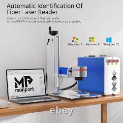 Monport 12 X 12 50W Fiber Laser Engraver Metal Engraving Marking Machine