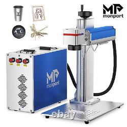 Monport 20W 8x8 Optical Fiber Laser Marking Engraving Machine for Metal Steel