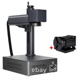 Monport 20W Fiber Laser Engraver 2.5D Metal Marking Machine 4.34.3 &Rotary Axis