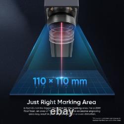 Monport 20W Fiber Laser Engraver Marking Machine Metal Engraving D70 Rotary Axis