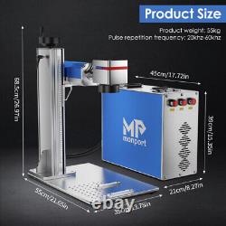 Monport 20W Fiber Laser Marking Machine 6x6IN Metal Engraver Raycus FDA Ezcad2