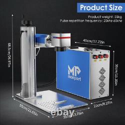 Monport 20W Fiber Laser Marking Machine 6x6IN Metal Engraver Raycus with CE FDA