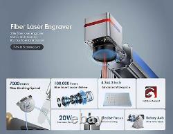 Monport 20W Fiber Laser Marking Machine Metal Engraver Fiber Laser Engraver FDA