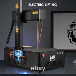 Monport 20W Fiber Laser Marking Machine Metal Engraver LightBurn Electric Lift