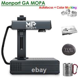 Monport 30W Fiber Laser Engraver 7x7 Mopa Laser Steel Gold Color Marking Machine