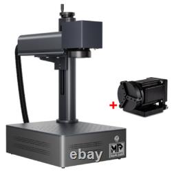 Monport 30W Fiber Laser Engraver Compact Marking Machine 5.95.9 w. Rotary Axis