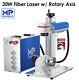 Monport 30w Fiber Laser Engraver With Rotary Axis Lightburn 360° Laser Marking
