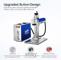 Monport 30W Fiber Laser Engraver with Rotary Axis 360° 30w Laser Marking Lightburn