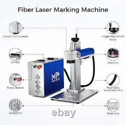 Monport 30W Fiber Laser Engraver with Rotary Axis 360° 30w Laser Marking Lightburn
