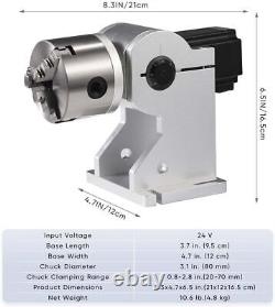 Monport 30W Fiber Laser Engraver with Rotary Axis 360° 30w Laser Marking Lightburn