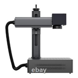 Monport 30W Fiber Laser Marking Machine with Rotary Axis, 6x6 Metal Engraver