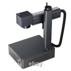 Monport 30W Fiber Laser Marking Machine with Rotary Axis, 6x6 Metal Engraver