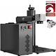 Monport 30w Fiber Laser Metal Engraving Marking 7x7 Desktop Mopa With Rotary Axis