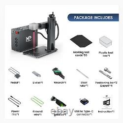 Monport 30W Fiber Laser Metal Engraving Marking 7x7 Desktop MOPA with Rotary Axis