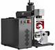 Monport 30w Jpt Fiber Laser Marker Engraver 7x7 With Rotary Axis Lighburn Comp