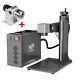 Monport 30w Jpt Fiber Laser Marking Engraving Machine 7×7 In With Rotary Axis