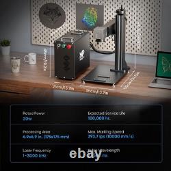 Monport 30W Mopa Fiber Laser Engraver Laser Marking Machine 7x7 for Metal Steel